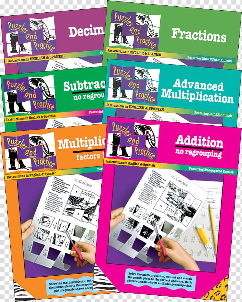 Addition, No Regrouping: Featuring Endangered Species Multiplication Graphic design Advertising, math test transparent background PNG clipart