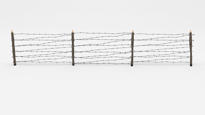 Barbed wire Fence Wire obstacle Low poly CGTrader, barbwire transparent background PNG clipart