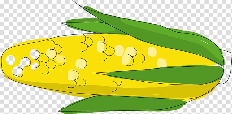 Maize Cartoon Food Illustration, Cartoon corn transparent background PNG clipart