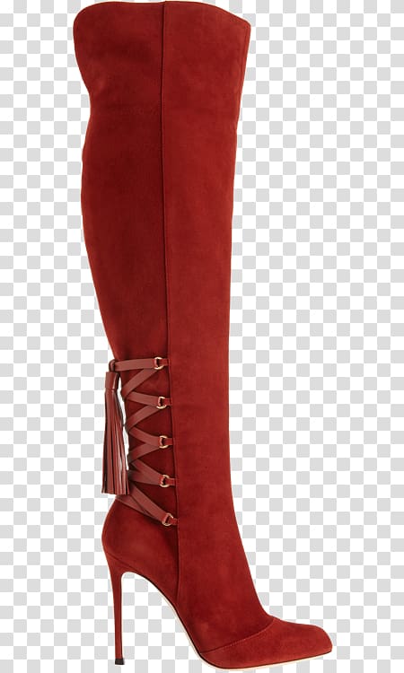 Riding boot Suede High-heeled shoe Knee-high boot, Kneehigh Boot transparent background PNG clipart