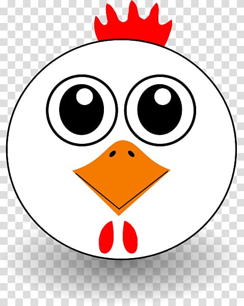 Chicken Cartoon Face , Funny Faces transparent background PNG clipart