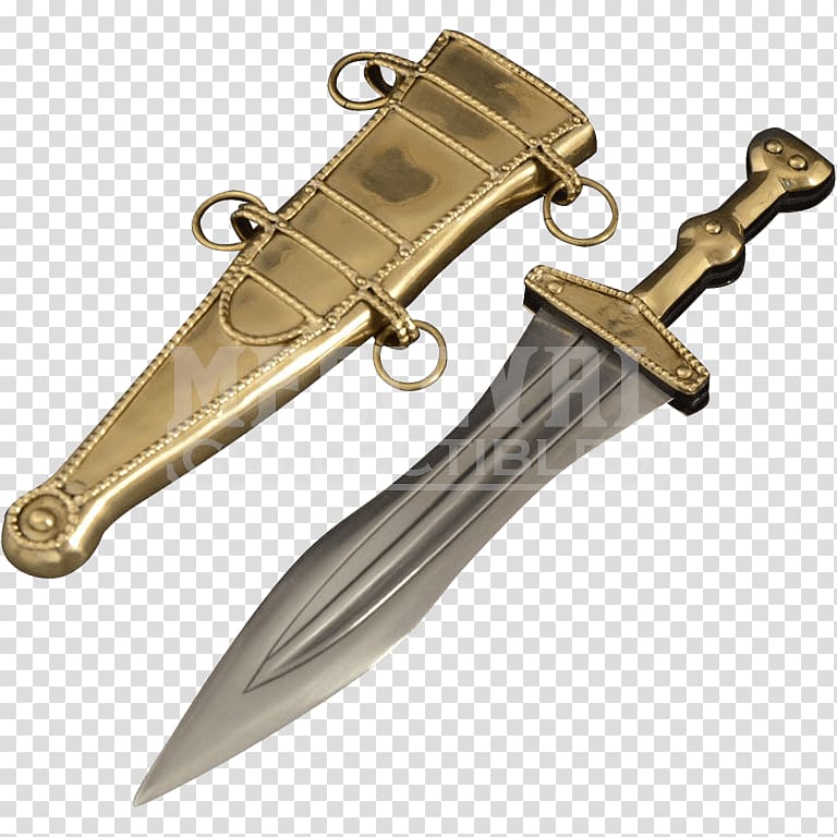 Military of ancient Rome Pugio Bowie knife Roman army, gladiator transparent background PNG clipart