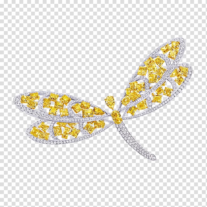 Graff Diamonds Brooch Jewellery Carat, dragonfly earrings transparent background PNG clipart