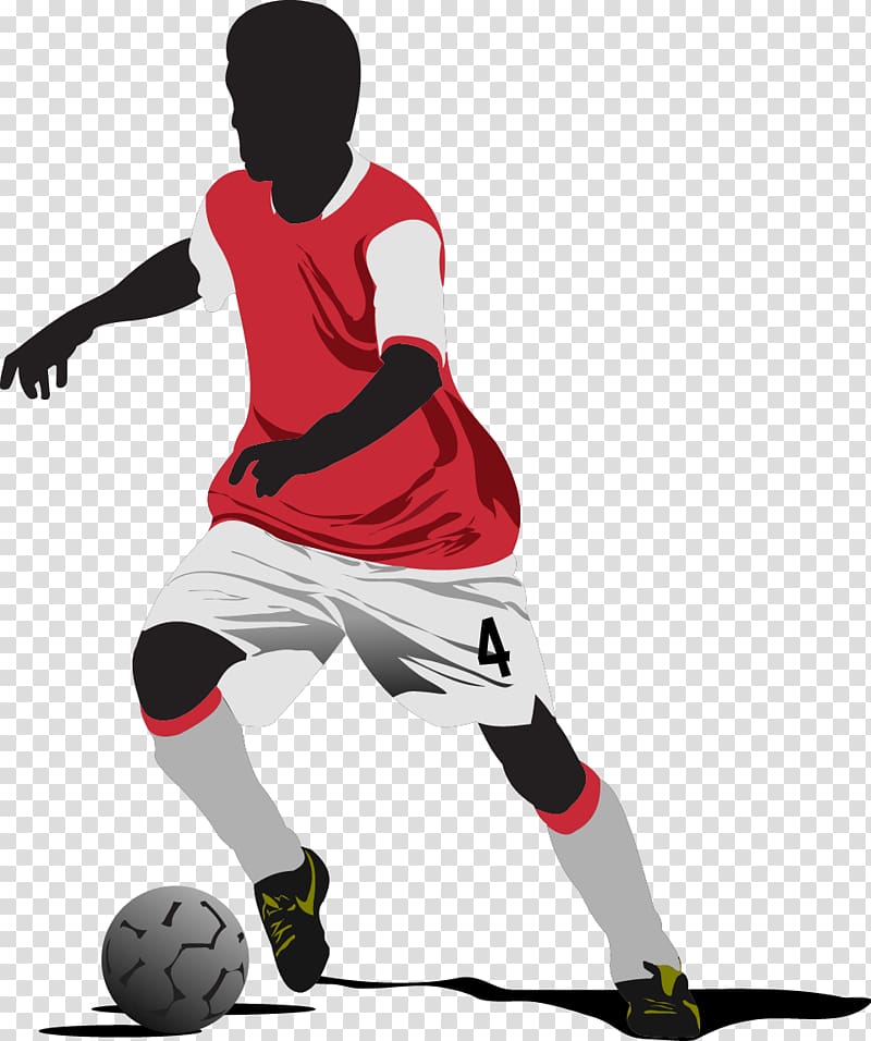 silhouette soccer player illustration, FIFA World Cup Football player, Football transparent background PNG clipart