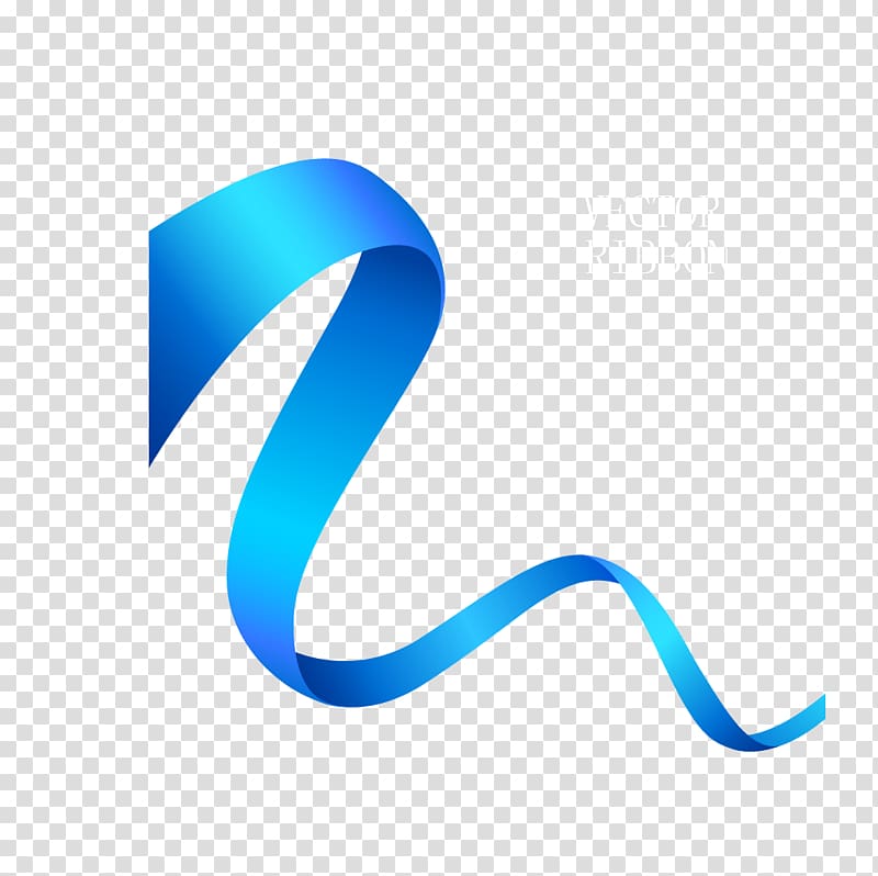 Blue Riband Ribbon Logo, Dynamic blue ribbon transparent background PNG clipart