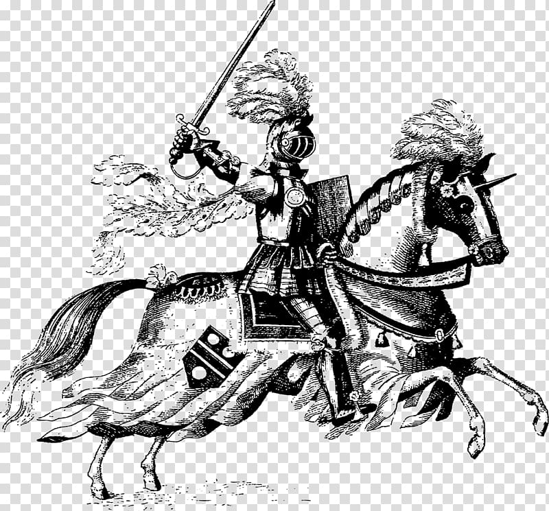 Middle Ages Horse Knight Jousting , Warrior transparent background PNG clipart