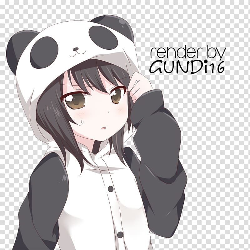Giant panda Anime Drawing Manga Bear, chibi panda transparent background PNG clipart