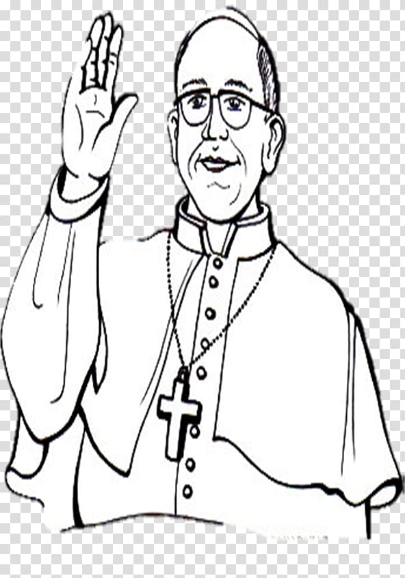 Drawing Pope Vatican City Cartoon, painting transparent background PNG clipart