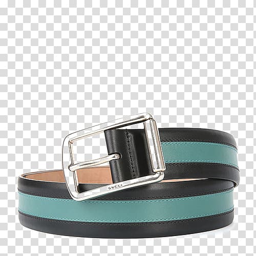 Belt Luxury goods Gucci, Ms. GUCCI stripe color leather belt transparent background PNG clipart