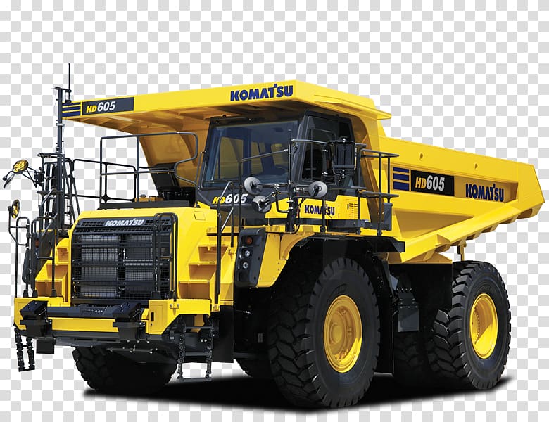 Komatsu Limited Caterpillar Inc. Heavy Machinery Dump truck Mining, dump truck transparent background PNG clipart