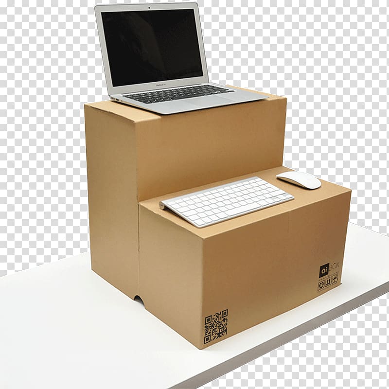 Laptop Standing desk Box, office desk transparent background PNG clipart