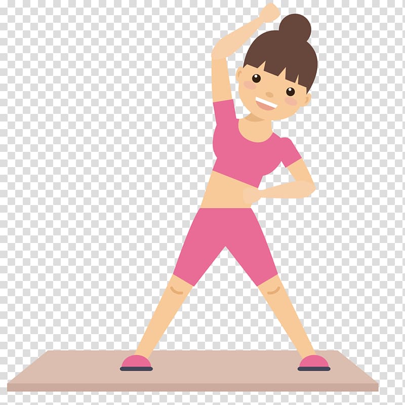 woman stretching illustration, Physical fitness Physical exercise , Fitness woman transparent background PNG clipart