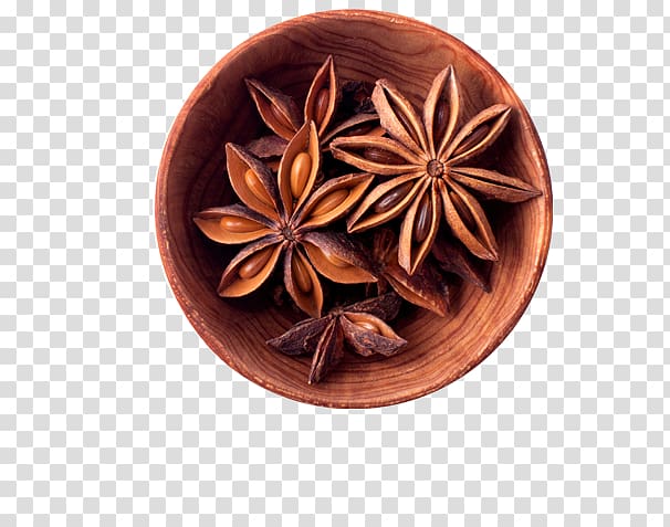 Liangpi Star anise Spice Clove, anise transparent background PNG clipart