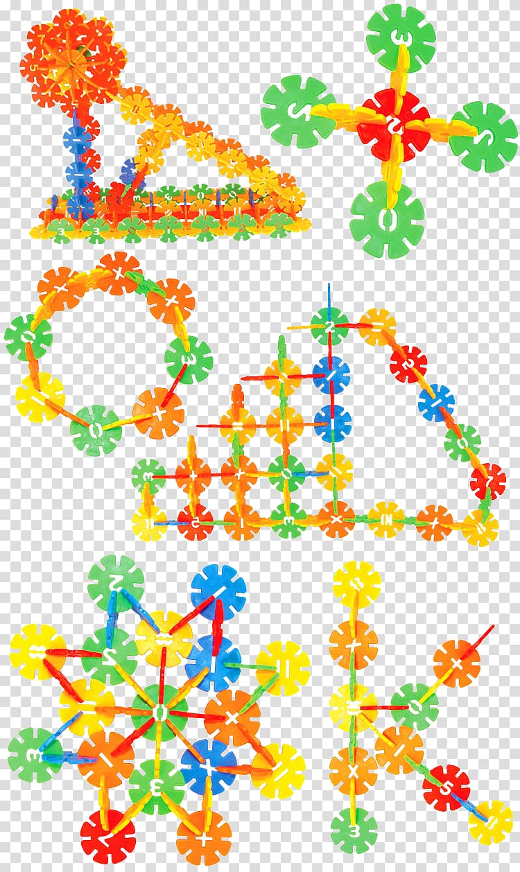 Snowflake Construction set Toy, Cute snowflake collection transparent background PNG clipart