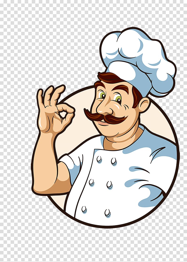 creative chef cartoon character transparent background PNG clipart