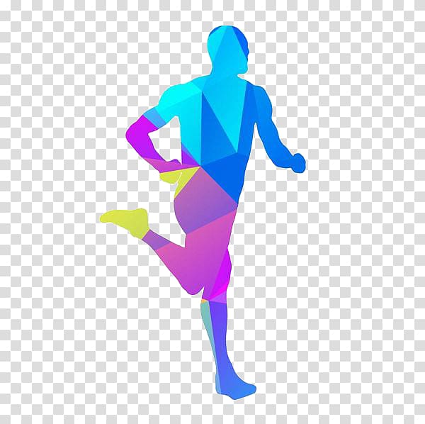 colored people running transparent background PNG clipart