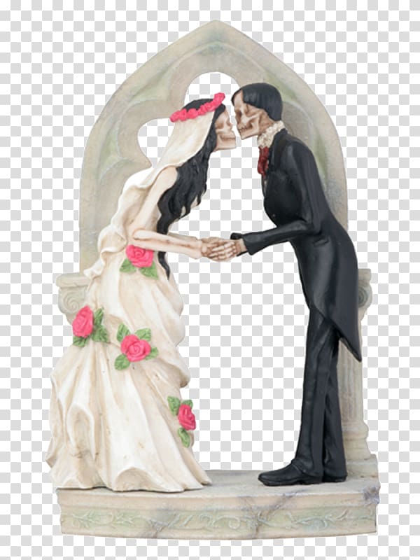 Wedding cake topper Calavera, wedding couple transparent background PNG clipart