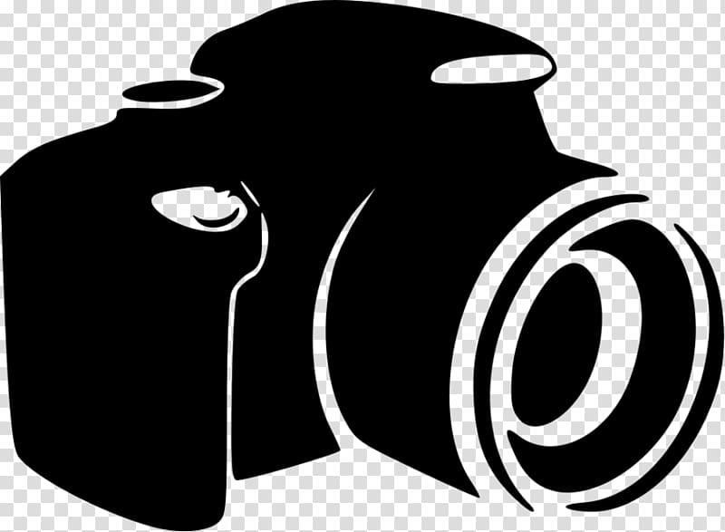 black DSLR camera graphic, Camera , lens transparent background PNG clipart