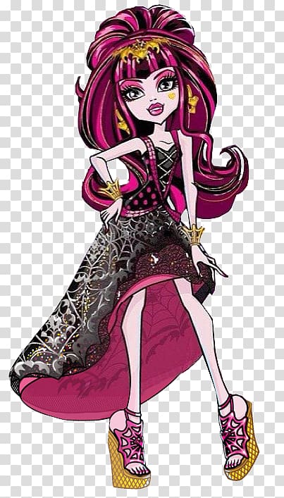 Monster High Draculaura Doll Monster High Draculaura Doll Toy OOAK, doll transparent background PNG clipart