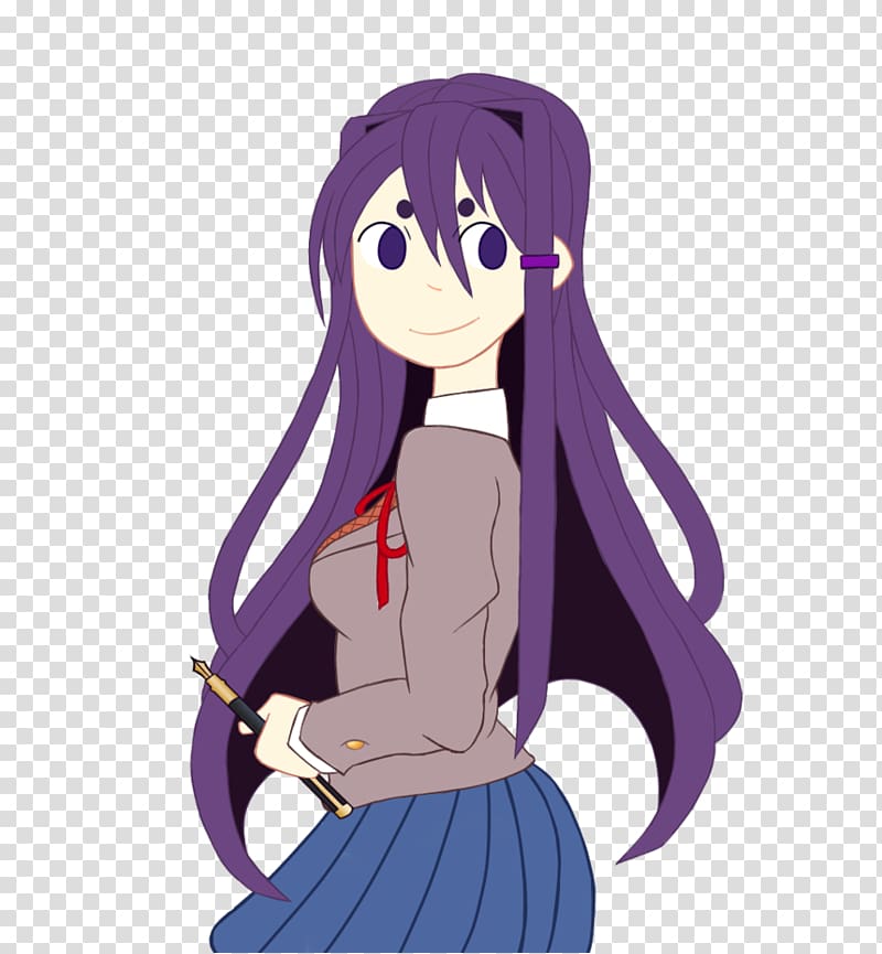 Pink Hair Anime Girl Png - Doki Doki Literature Club Yuri, Transparent Png  , Transparent Png Image