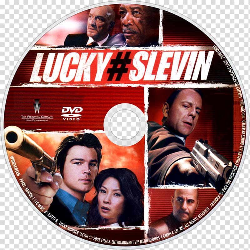 Ben Kingsley Josh Hartnett Lucy Liu Lucky Number Slevin Stanley Tucci, dvd transparent background PNG clipart