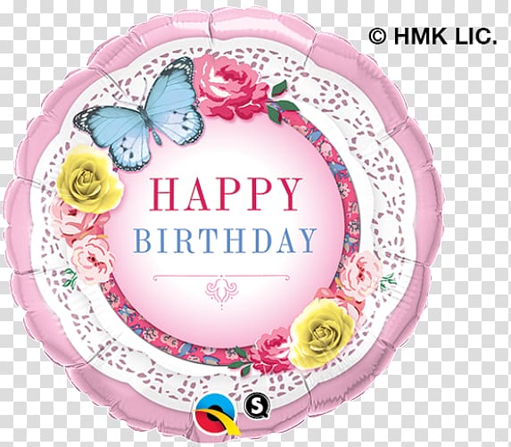 Happy Birthday Balloon Party Butterfly, butterfly balloons transparent background PNG clipart