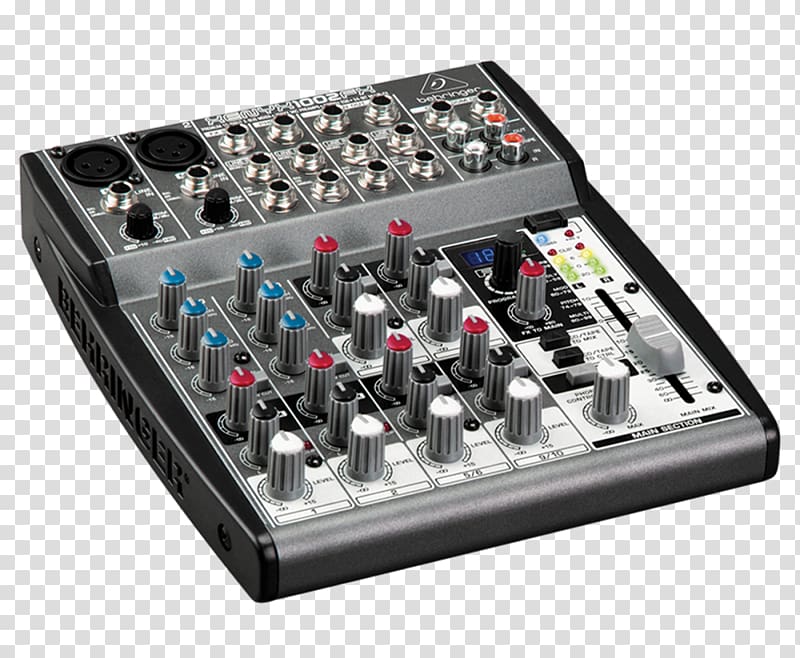 Microphone preamplifier Audio Mixers Behringer Music, Mixer transparent background PNG clipart