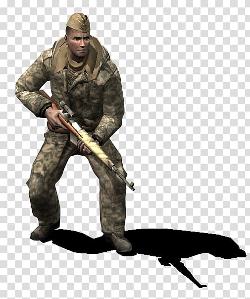 Soldier Military camouflage Infantry Weapon, sniper elite transparent background PNG clipart