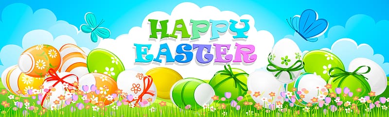 Happy Easter poster, Seashell , Easter Cover with Eggs transparent background PNG clipart