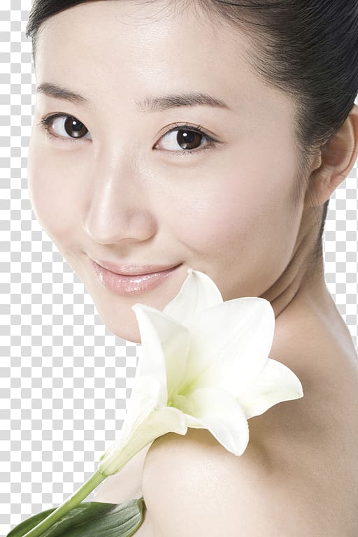 Beauty Skin care Face Eyebrow, Beauty flowery transparent background PNG clipart