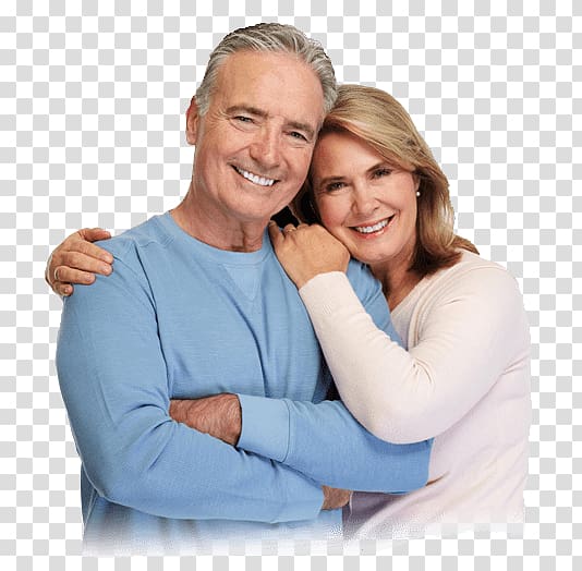 woman hugging man wearing blue crew-neck long-sleeved shirt, Dietary supplement Health Kirakat Patient Old age, elderly couple transparent background PNG clipart
