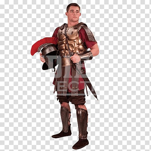 Cuirass Greave Legionary Centurion Roman military personal equipment, armour transparent background PNG clipart