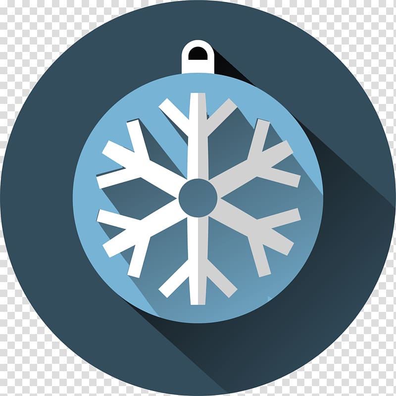 Snowflake Drawing Illustration, Blue snowflake circle transparent background PNG clipart