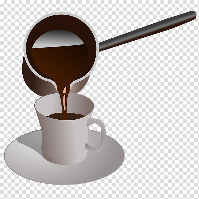 Turkish coffee Cappuccino Tea Turkish cuisine, pouring transparent background PNG clipart