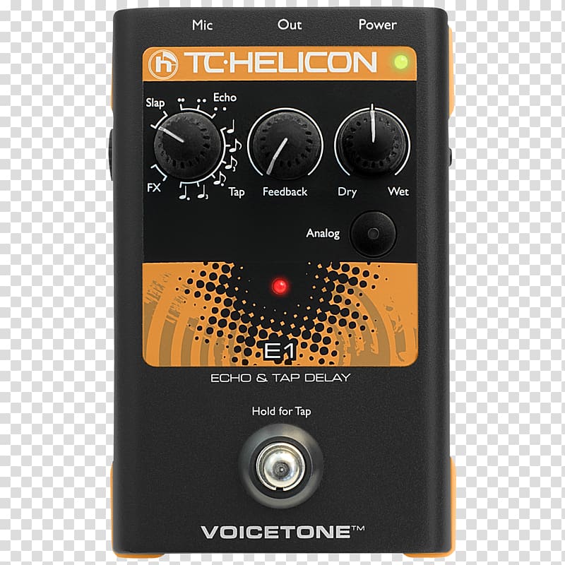 Microphone TC-Helicon VoiceTone E1 Effects Processors & Pedals TC Electronic, microphone transparent background PNG clipart