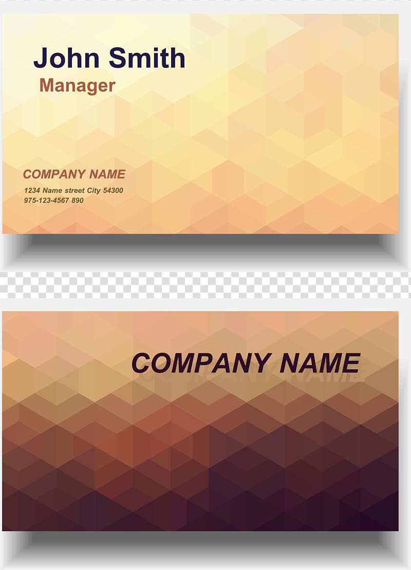 Business card Geometry Visiting card, business card transparent background PNG clipart