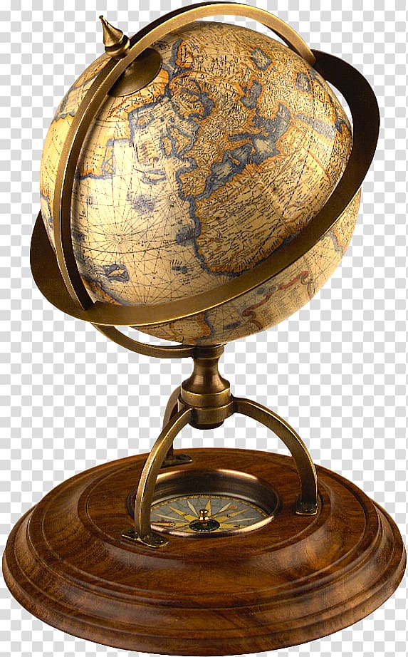 Globe Old World Antique Map, globe transparent background PNG clipart