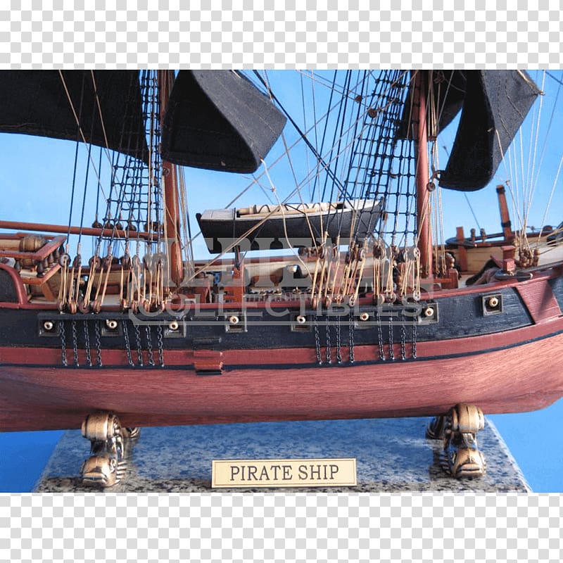 Brigantine Ship model Piracy, Pirates Of The Caribbean ship transparent background PNG clipart