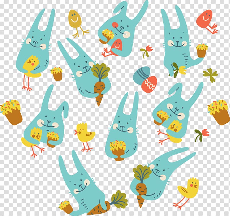 Illustration, cute little animals transparent background PNG clipart