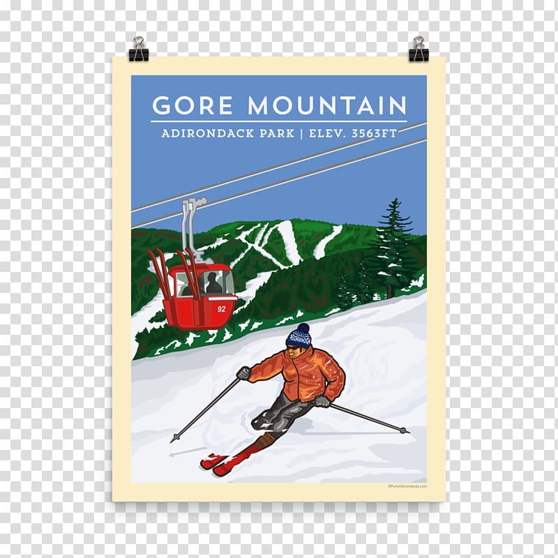 Gore Mountain Skiing Ski resort Ski Poles Adirondack Park, cosmetics posters transparent background PNG clipart
