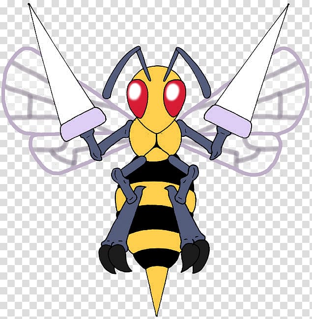 Honey bee Beedrill Kakuna Weedle, bee transparent background PNG clipart