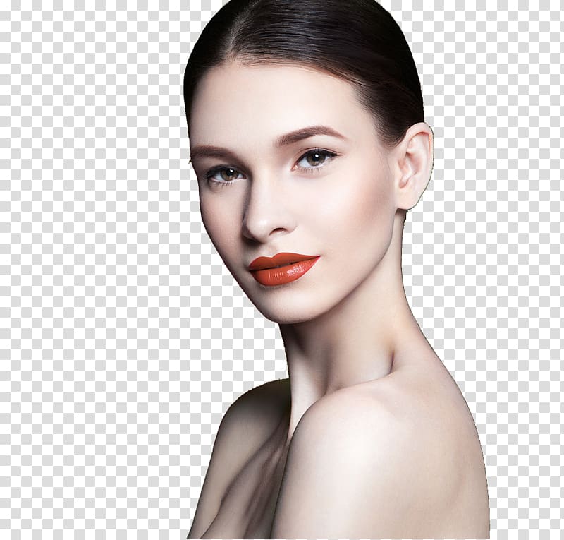 woman's face, Make-up Eyebrow Beauty Model, Makeup Model transparent background PNG clipart