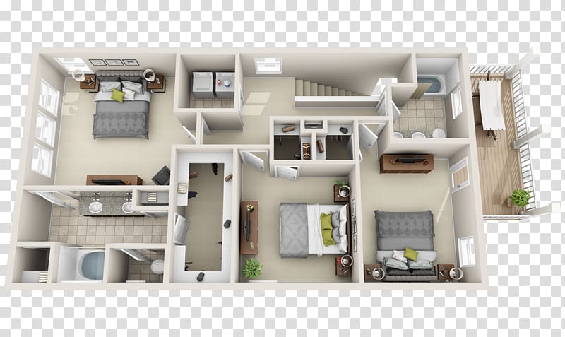 3D floor plan House Home Interior Design Services, house transparent background PNG clipart