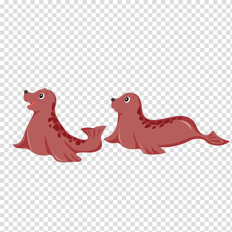 Cartoon Adobe Illustrator , Brown seal material transparent background PNG clipart