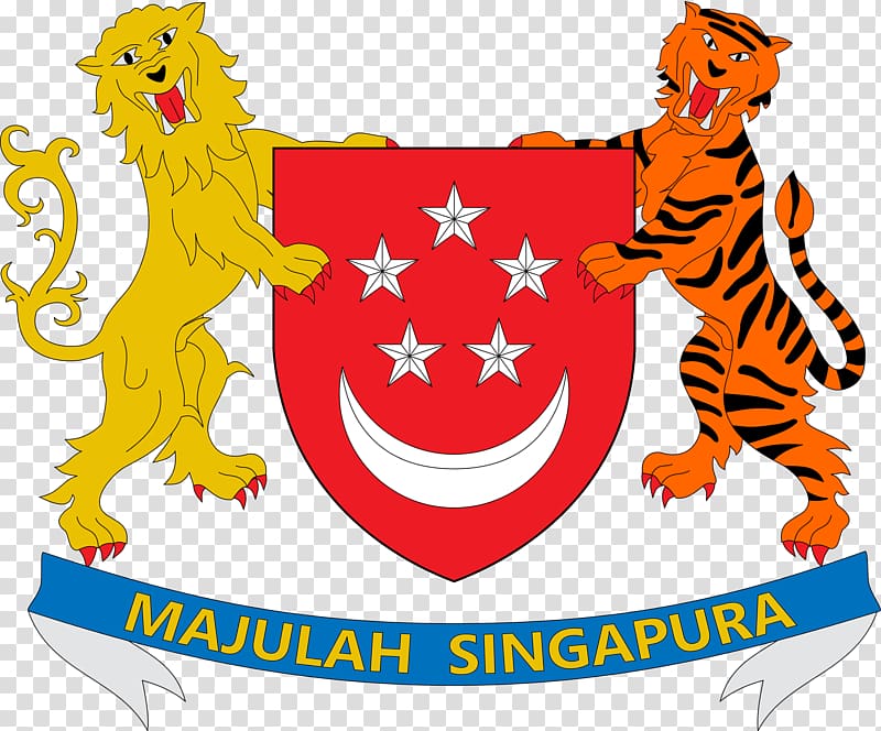 Coat of arms of Singapore Flag of Singapore, SINGAPORE transparent background PNG clipart