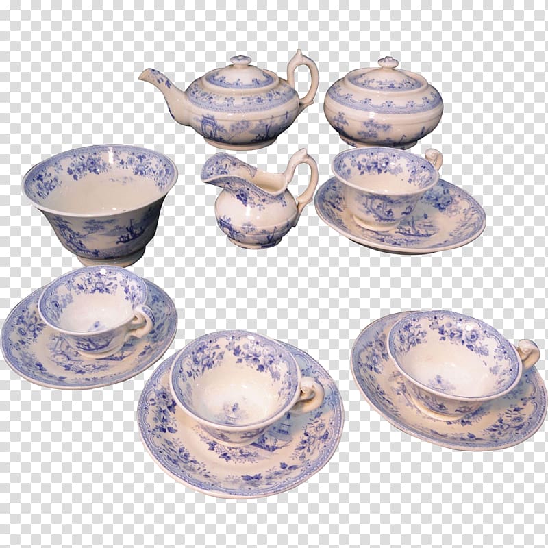 Porcelain Tableware Transferware Ceramic Pottery, Chinoiserie transparent background PNG clipart