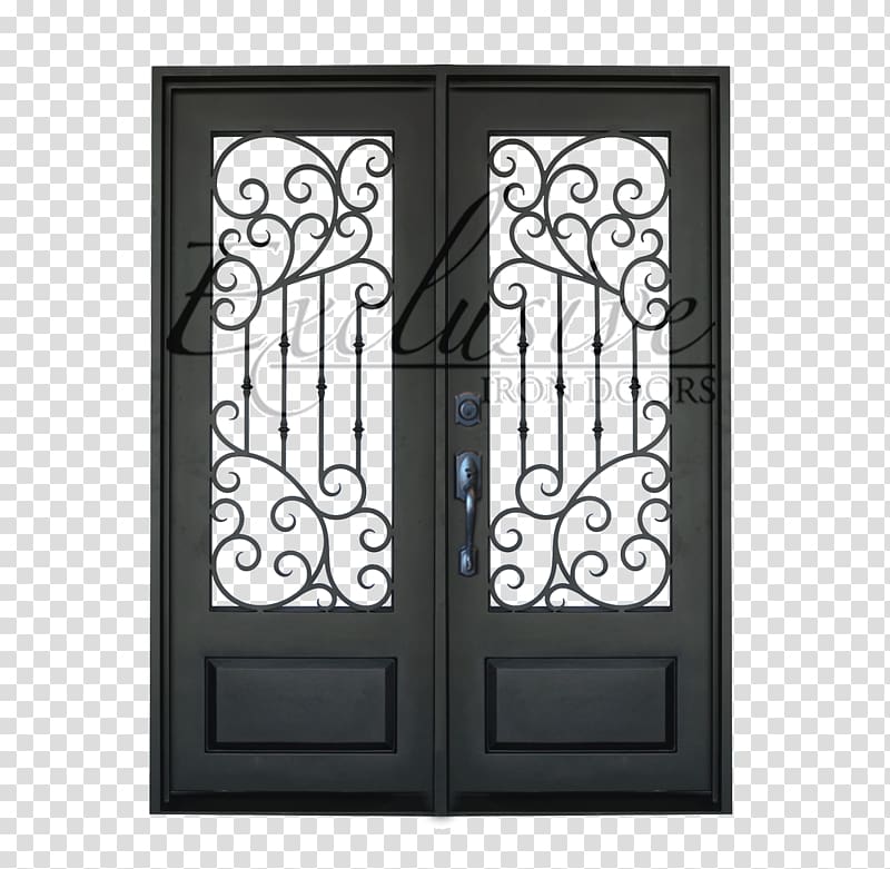 Wrought iron Screen door Gate, iron transparent background PNG clipart