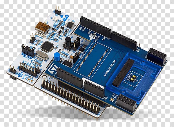 Microcontroller STMicroelectronics STM32 Flash memory Microprocessor development board, Marketing Board transparent background PNG clipart