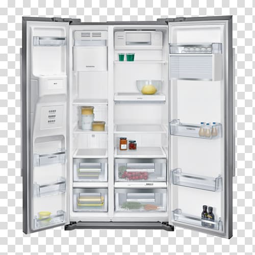 Freezers Refrigerator Auto-defrost Home appliance Siemens, refrigerator transparent background PNG clipart