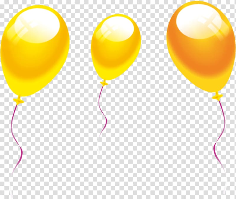 Balloon , Yellow balloon transparent background PNG clipart